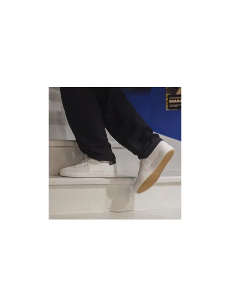Clae Bastian White Leather Mężczyźni Buty sportowe Clae Size: biały