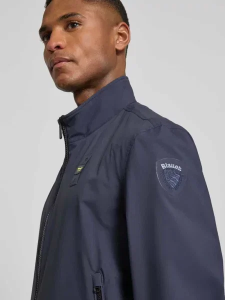 Kurtka z naszywkami z logo model Anson' Blauer
