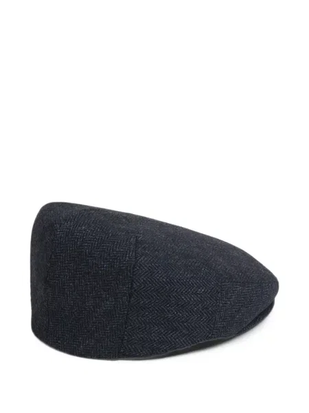 Căciulă Lock & Co. Hatters fără toc cu model herringbone albastru