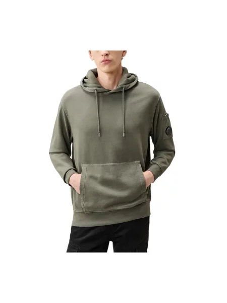 Bluza z kapturem C.p. Company zielona
