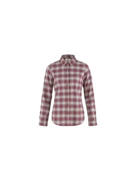 Fjällräven Övik Flannel Shirt Kobiety Koszula Fjällräven Czerwony Size: S szara