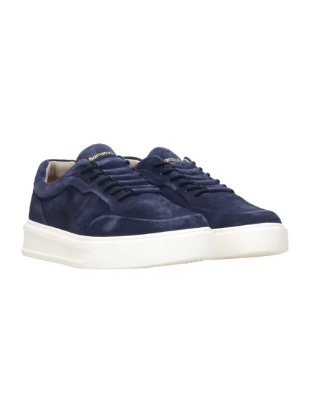 Sneakersy Barracuda skórzane wsuwane niebieskie