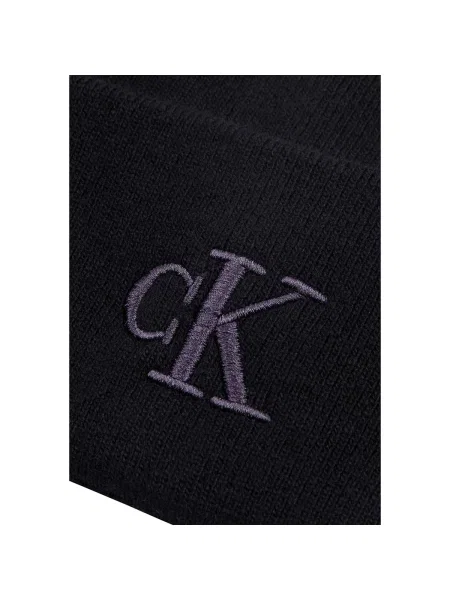 Căciulă Calvin Klein cu broderie negru