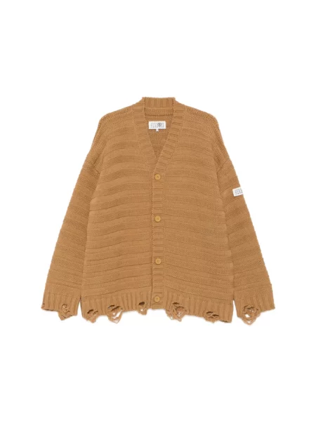 Sweter Mm6 Maison Margiela brązowy