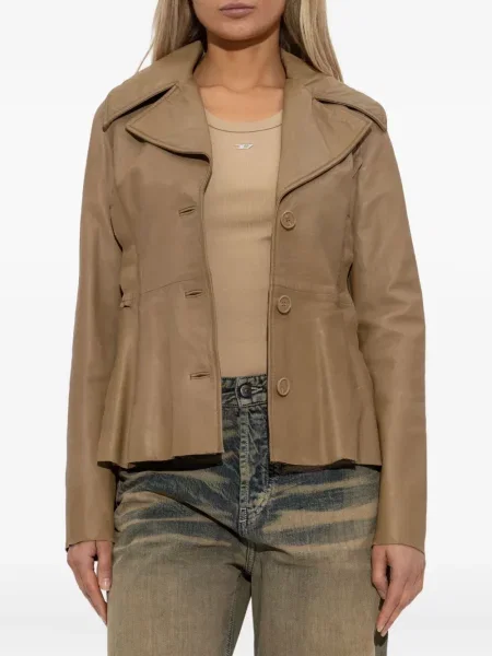 Kurtka skórzana Diesel dzwony