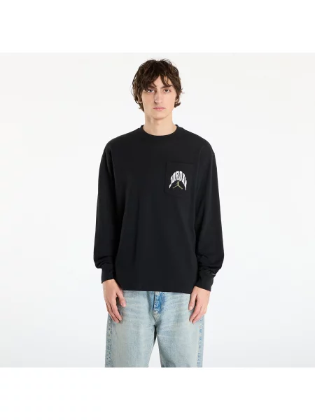 Tricou Jordan Brooklyn Realtree Long-Sleeve Pocket Crew Neck Black/ Sail XL negru