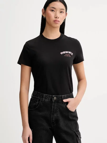 Kratka majica Tommy Jeans črna