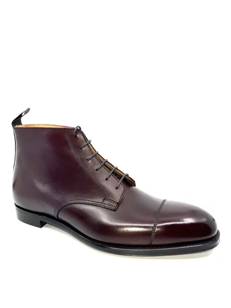 Botki Crockett & Jones skórzane czerwone