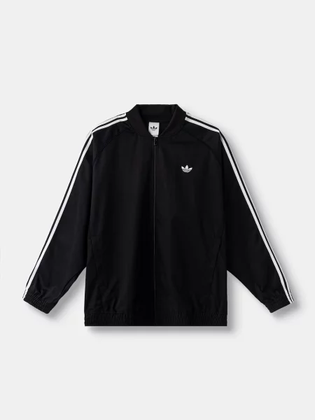 Adidas Originals hanorac cu pentru bărbați SST Adicolor Classic Cotton Twill negru