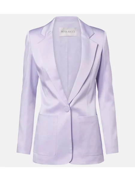 Sacou Nina Ricci din satin violet