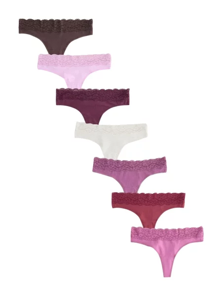 Next Tanga crem / mov liliachiu / mov mură / roz zmeură / roz pal / bordeaux roșu