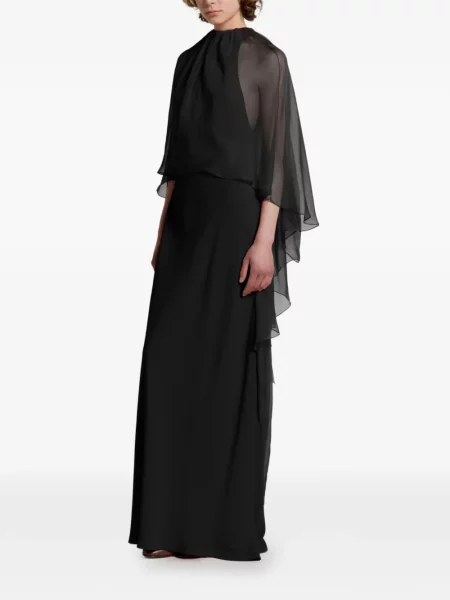 Rochie maxi Alberta Ferretti negru