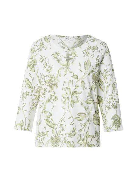 S.Oliver Tricou oliv / deschis verde