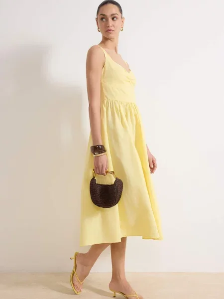 Trendyol Rochie de vară pastel galben