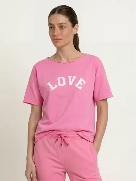 Juvia Bluza Kaya pink biała