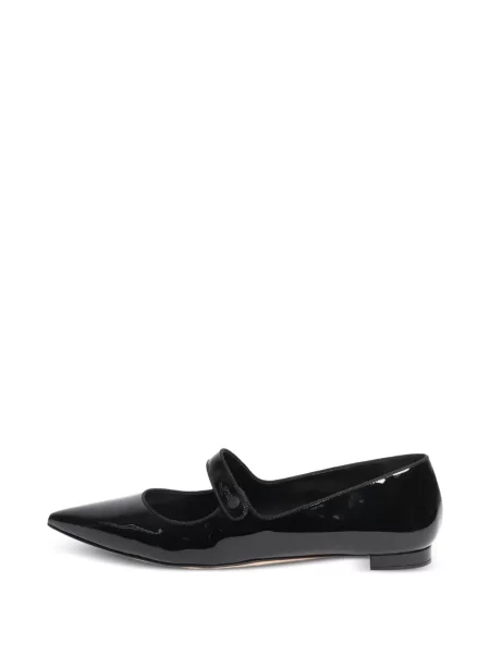 Lapos talpú körömcipő Manolo Blahnik fekete