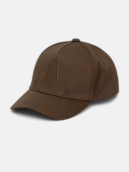 Armani Exchange șapcă de baseball din cu imprimeu verde