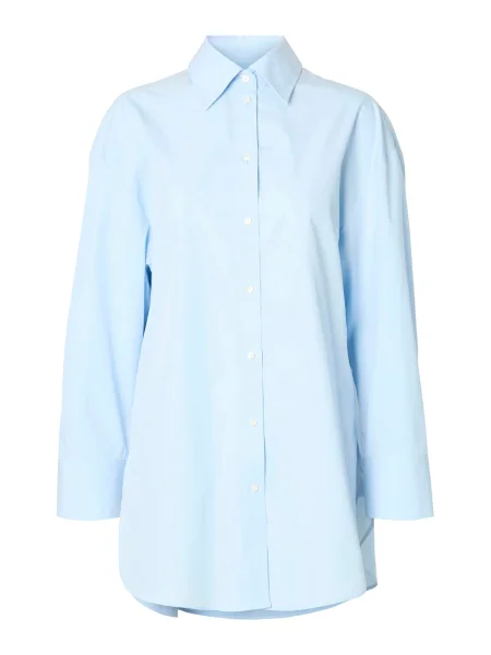 SELECTED FEMME Bluză SLFMILO deschis albastru