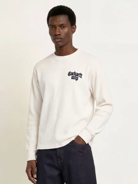 Carhartt Wip Tričko S Dlouhým Rukávem režná černá