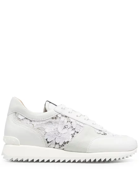 Sneakerși Le Silla din piele alb