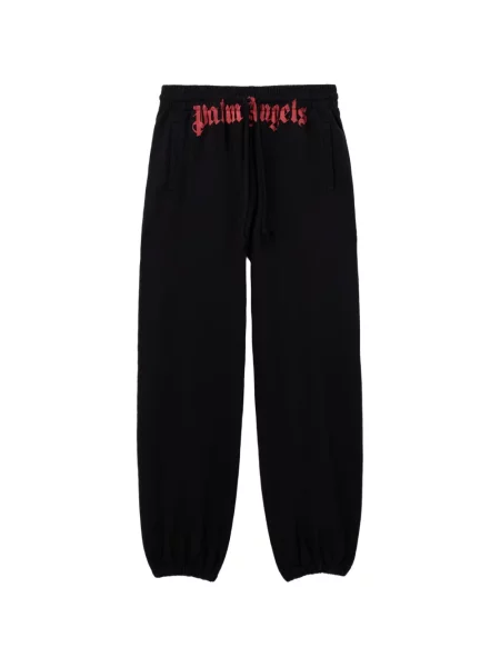 Talie pantaloni Palm Angels alergare cu autograf negru