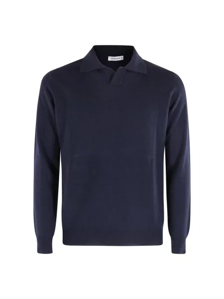 Sweter Kangra wełniany niebieski