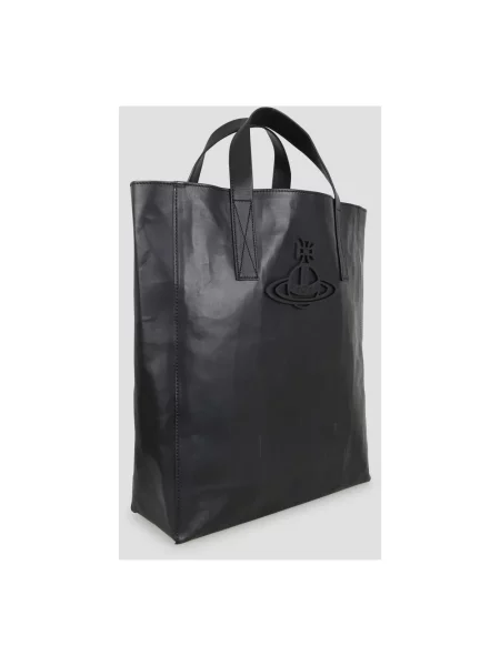 Shopperka Vivienne Westwood skórzana czarna