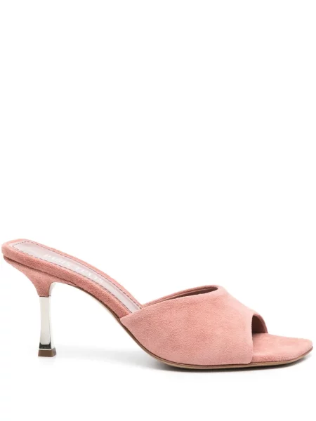 Papuci tip mules Paris Texas din piele roz