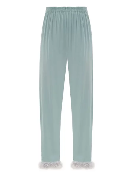 Pantaloni Sleeper cu pene albastru