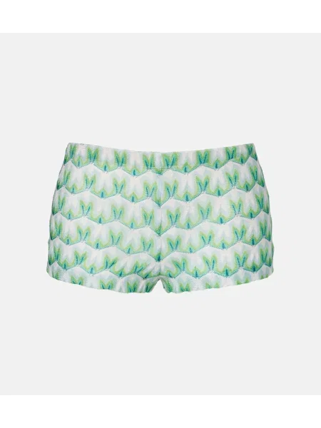 Pantaloni scurți Missoni cu imagine verde