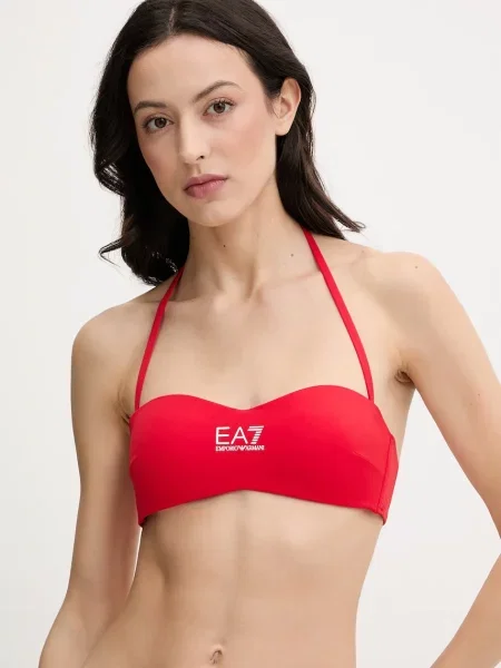 Emporio Armani Dvoudílné plavky červené