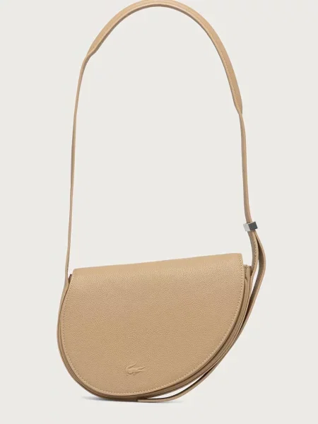 Lacoste geantă crossbody pentru femei din piele bej