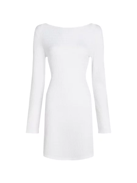 Rochie Karl Lagerfeld cu perle alb
