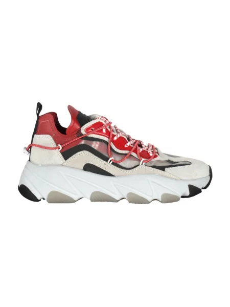 Sneakersy Ash zamszowe z siateczki