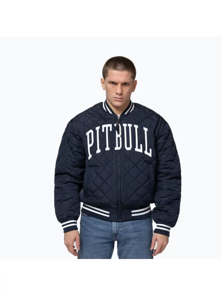Geacă pentru bărbați Pitbull Jupiter Padded Baseball dark navy albastru închis