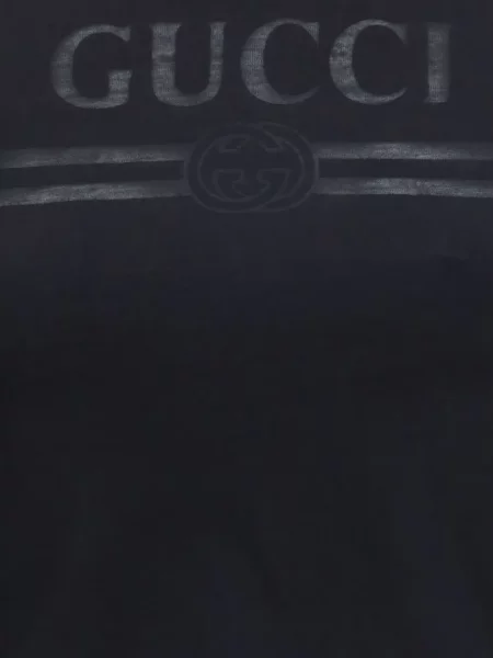 Περικομμένο μπλούζα Gucci με σχέδιο μαύρο