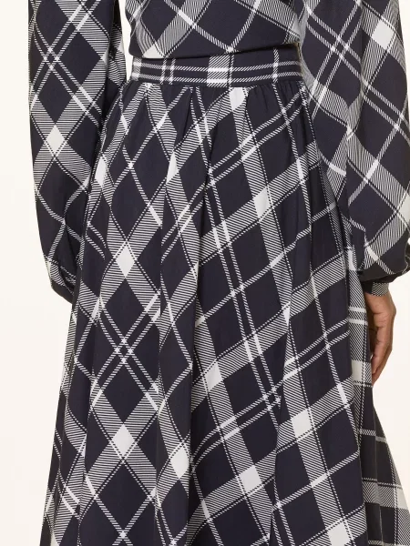 Barbour Sukně Alin tmavě modrá bílá