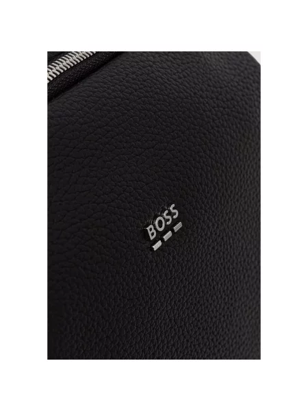 BOSS rucsac pentru bărbați cu imitație de piele Ray EVO_Backpack negru