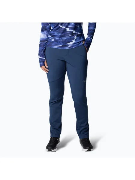 Дамски панталони за трекинг Columbia Vast Canyon High collegiate navy синьо