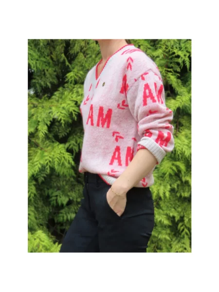 Sweter Aeronautica Militare różowy