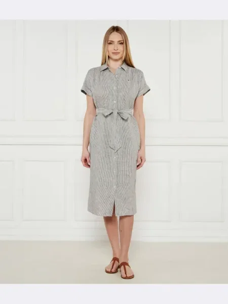Tommy Hilfiger De in rochie cu cordon negru