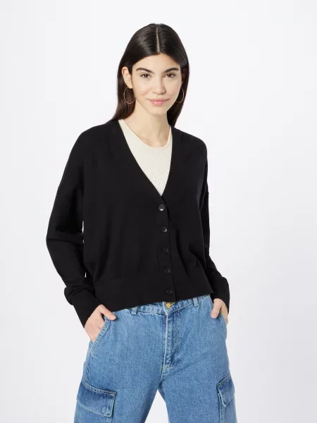 Urban Classics Geacă tricotată negru