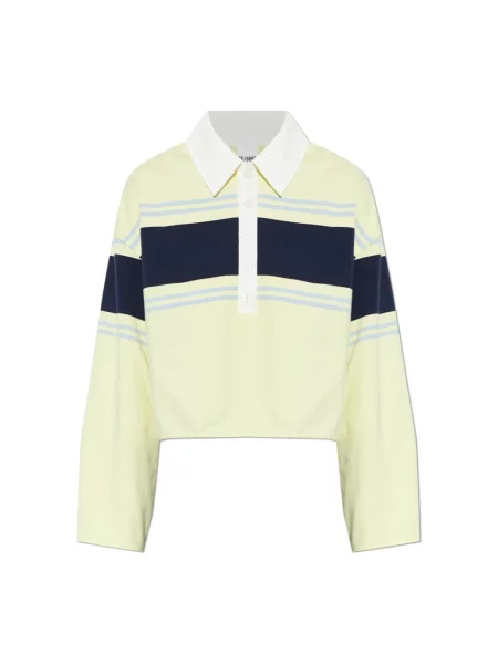 Polo Re/done z długim rękawem żółte