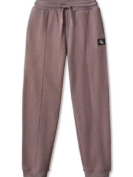 Calvin Klein Jeans pantaloni de trening pentru copii din maro