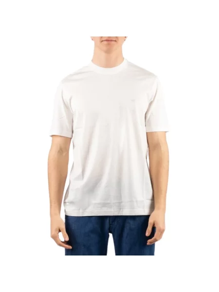 Koszulka Emporio Armani z logo biała