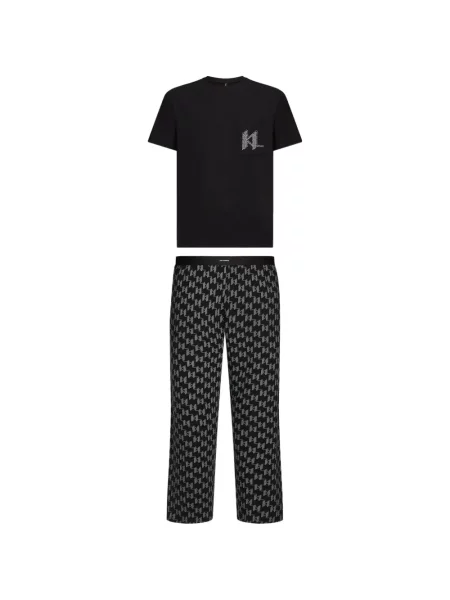 Pijamale Karl Lagerfeld negru