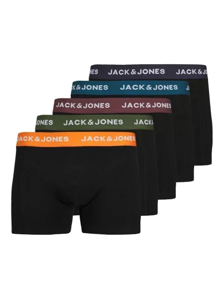 JACK & JONES Boxerky Oliver melírovaná čierna