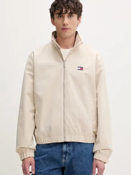 Tommy Jeans přechodová bunda béžová