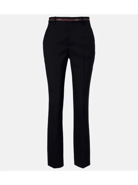 Volnene hlače Gucci modra