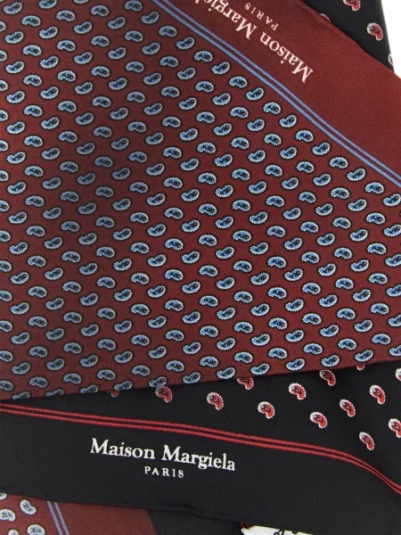 Обратим шал Maison Margiela с пейсли десен червено